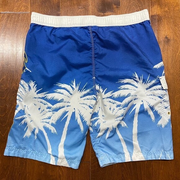 Corona Cerveza Swimming Board Trunks Shorts Blue White Men's Size Extra Large - Picture 5 of 8
